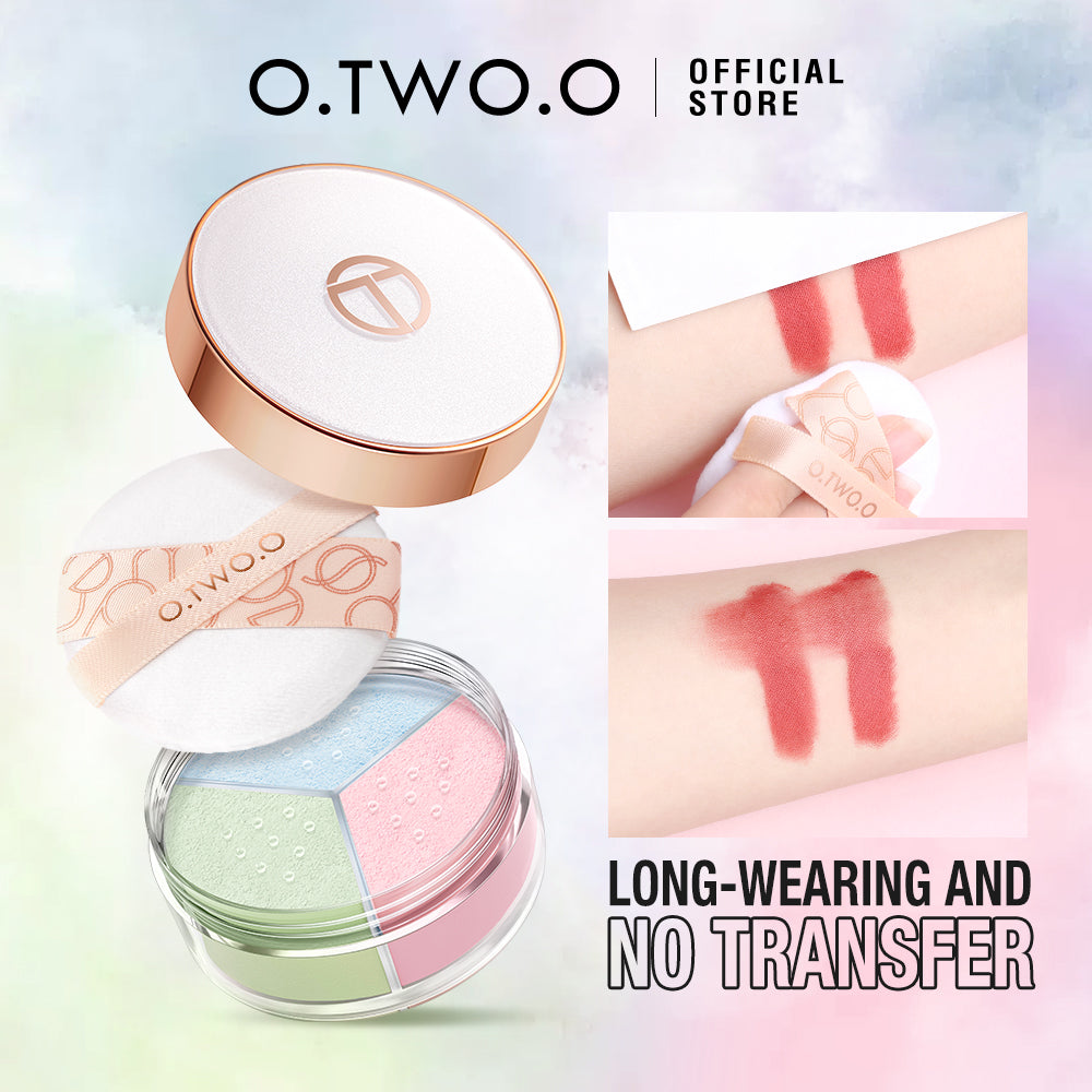 O.TWO.O Face Setting Powder 3 Color Fine Powder Oil Control Makeup Loose Powder