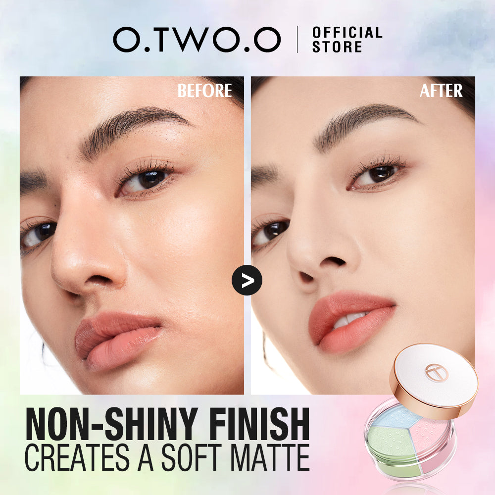 O.TWO.O Face Setting Powder 3 Color Fine Powder Oil Control Makeup Loose Powder