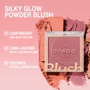 O.TWO.O High Pigment 6 Natrual Color Blush Pallete Pink Blush Powder