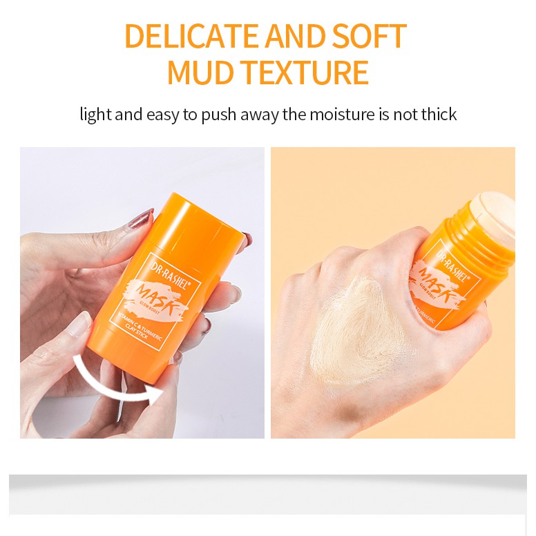 DR.RASHEL MASK GLOW BOOST VITAMIN C & TURMERIC CLAY STICK