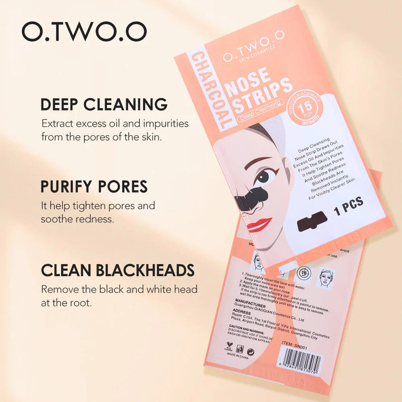 O.TWO.O Deep Cleaning Acnes Charcoal Nose Strip