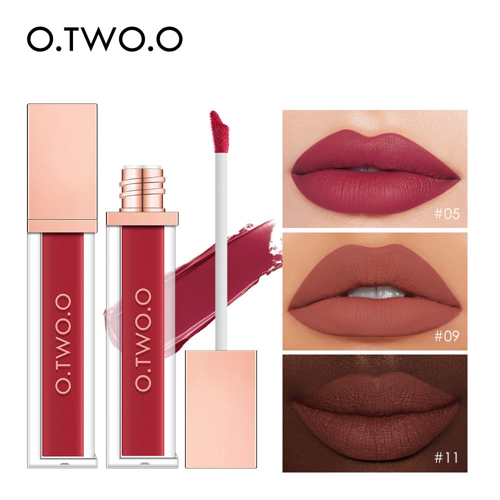 O.TWO.O  12 Colors Matte and Strong Waterproof Lip Gloss