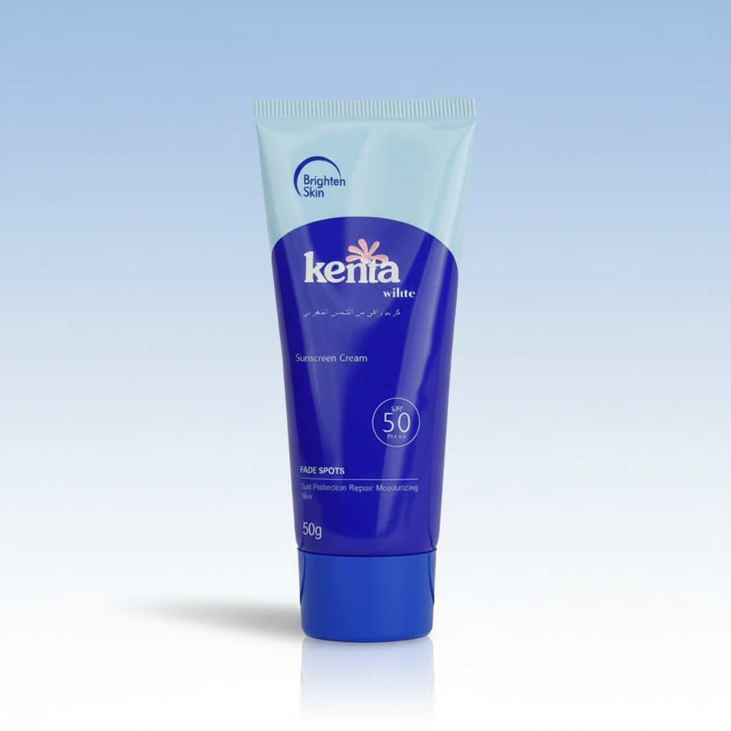 Kenta White Sunscreen Cream SPF 50 PA+++ -50 g