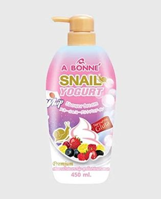 A BONNE Snail Yougurt Whip Shower Cream - 450ml