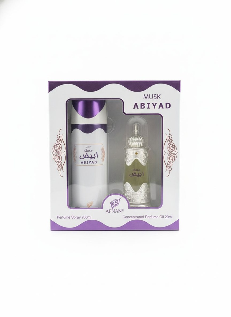 Afnan Musk Abiyad Perfume Spray - 200ml