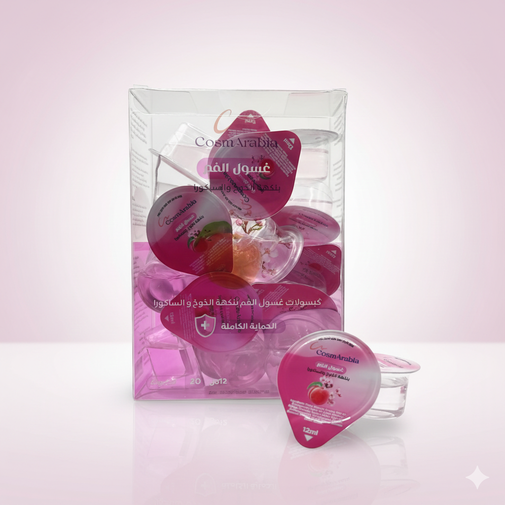 CosmArabia Mouth Wash Sakura Peach Flavour