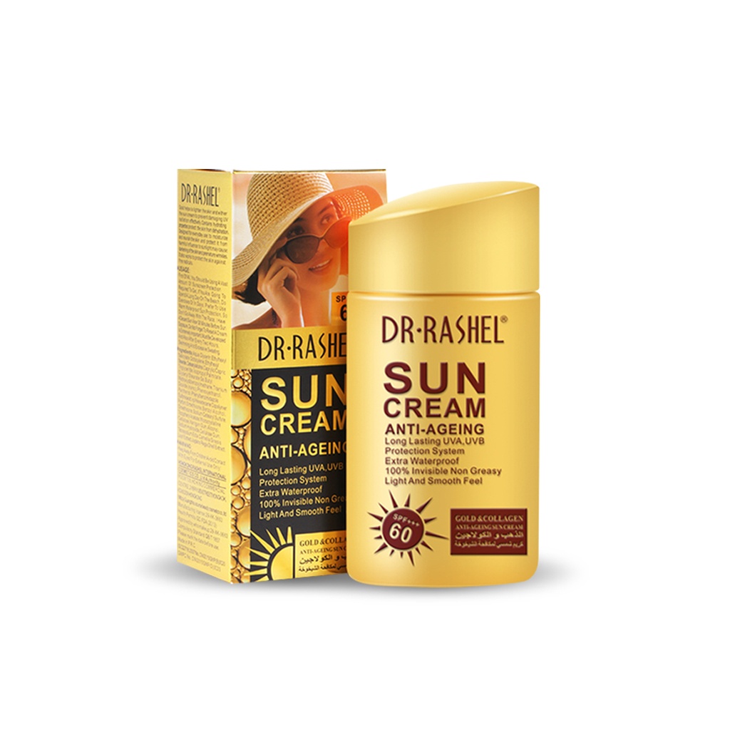 Dr.Rashel Spf60 Sun Cream Gold & Collagen Anti-aging - 80g