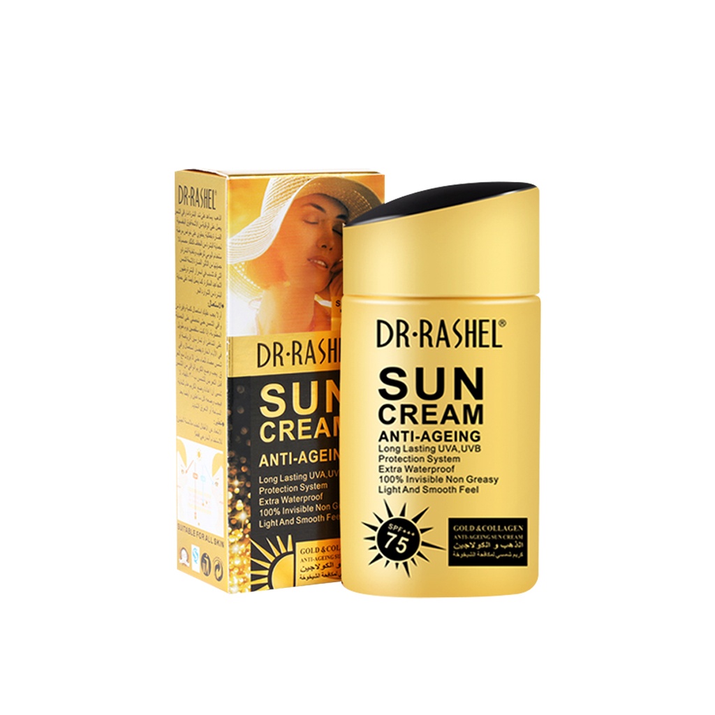 Dr.Rashel Spf75 Sun Cream Gold & Collagen Anti-aging - 80g