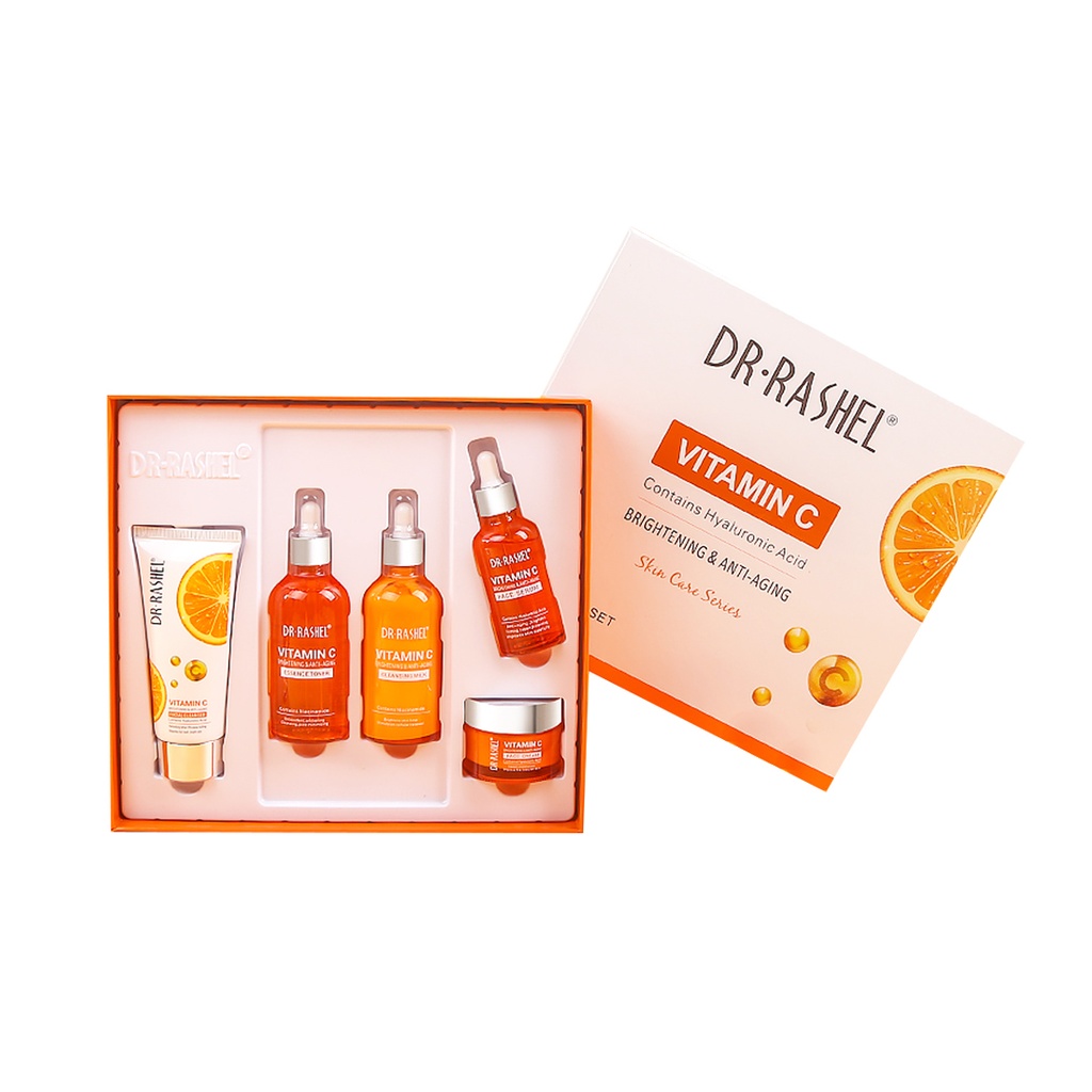 Dr.Rashel Vitamin C Brightening & Anti-aging Skin Care Series - 5pcs Set