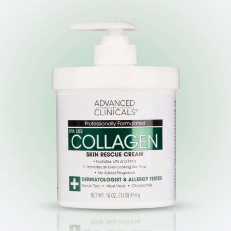Advanced Clinicals Collagen Skin Rescue Cream 454g