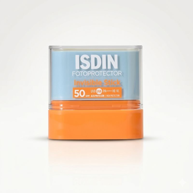Isdin Fotoprotector Invisible Stick Spf 50 - Portable Transparent Sun Protection Stick For Sensitive Skin