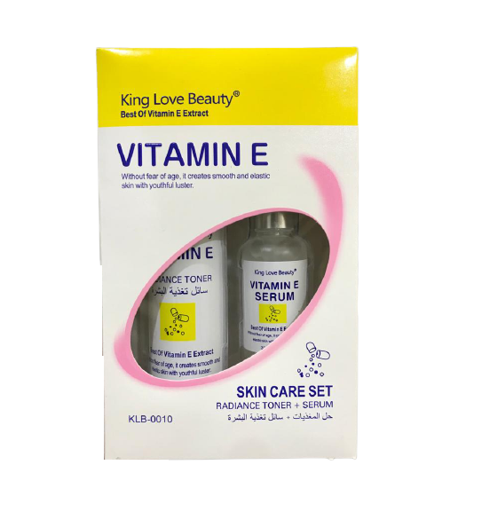 King Love Beauty Vitamin E SkinCare Set - Radiance Toner + Serum