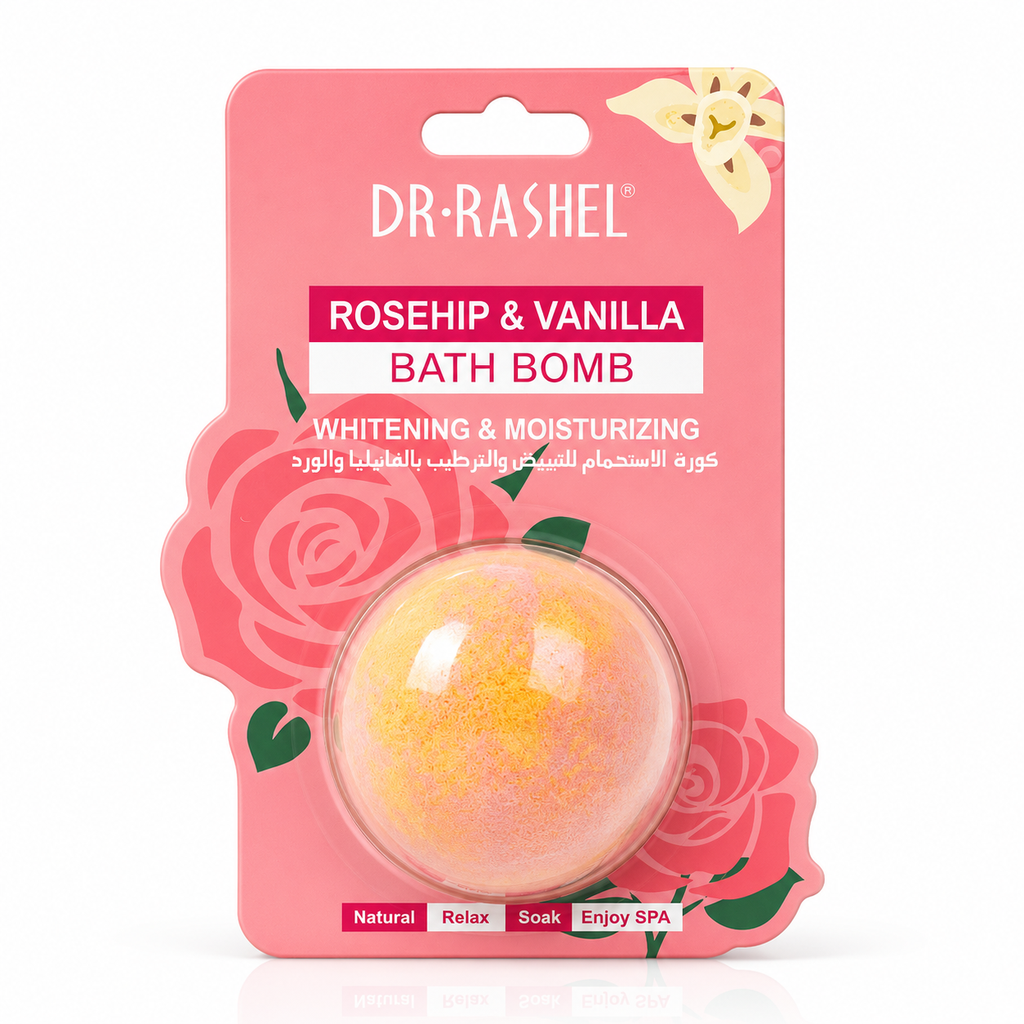 Dr. Rashel Rosehip & Vanilla Bath Bomb - 100g