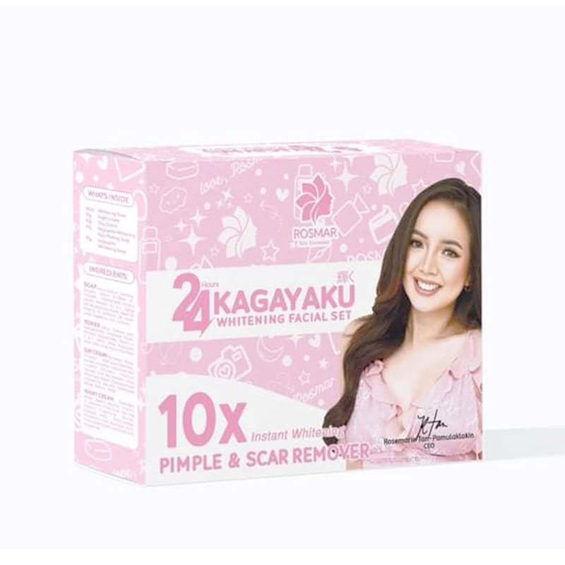 Rosmar 24hrs Kagayaku Whitening Facial Set - 4 in 1