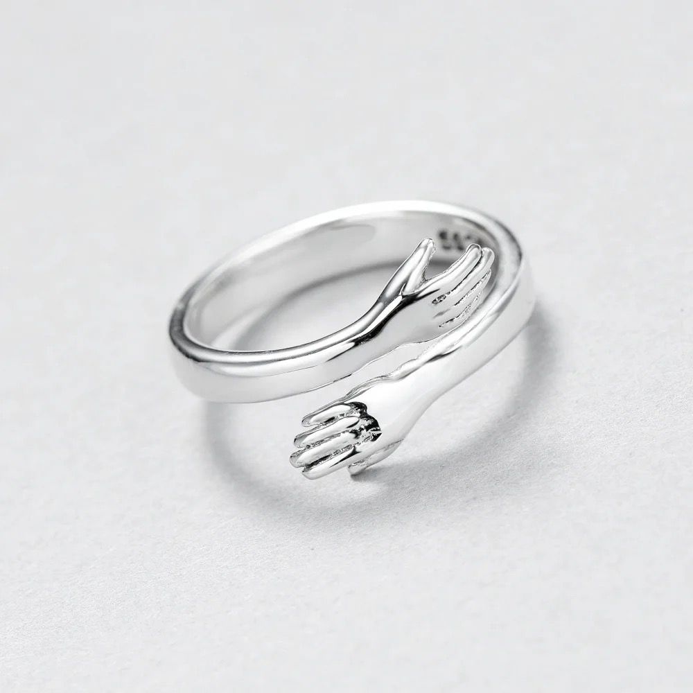 Silver Love Hug Ring