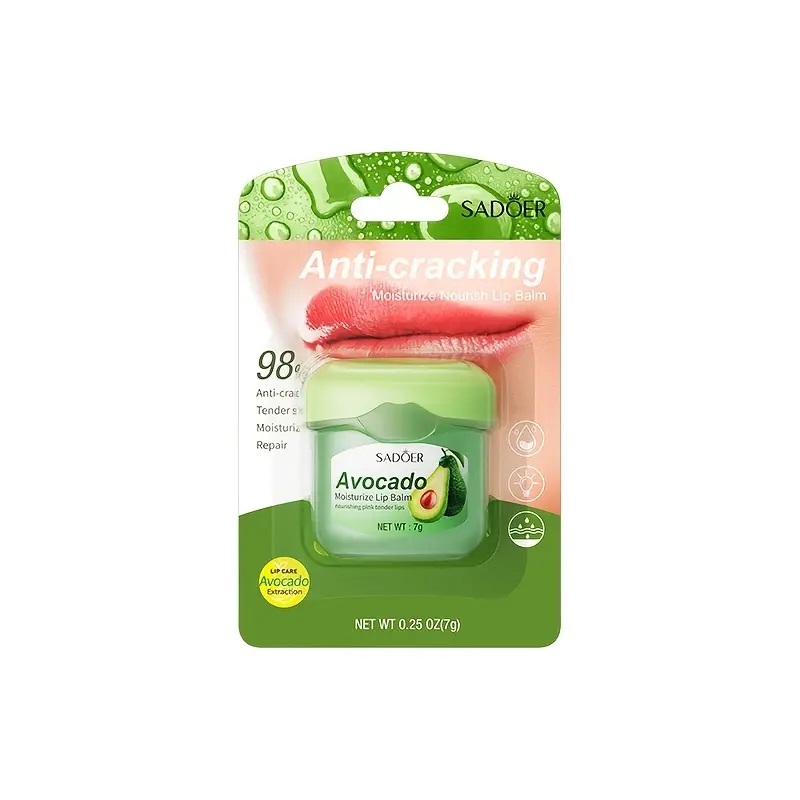 Sadoer Anti-cracking Moisturize Nourish Lip Balm - Avocado - 7g