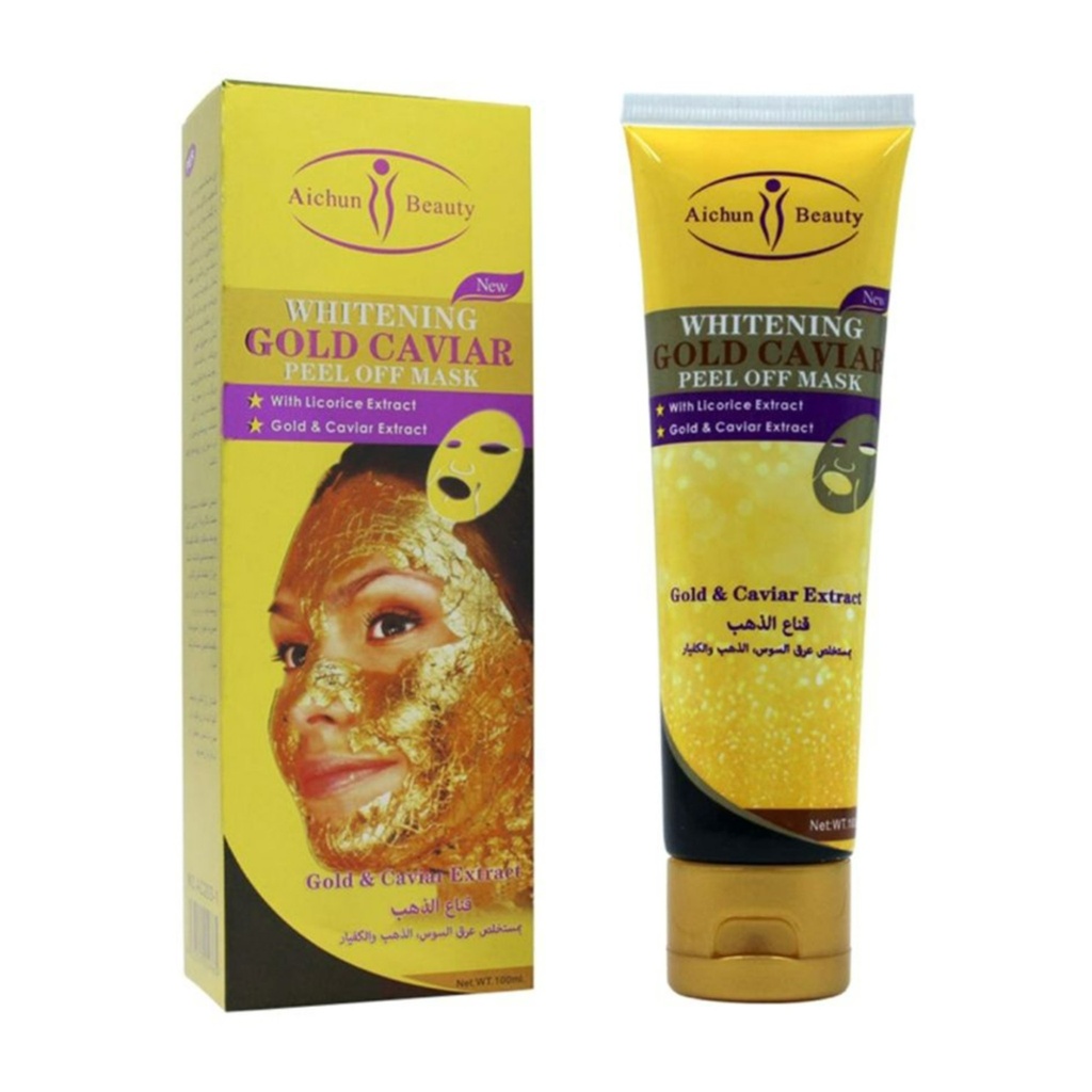 أيشن بيوتي ماسك تقشير الكافيار الذهبي للتفتيح - 120 مل