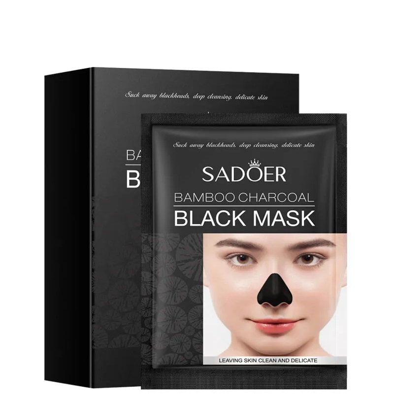 Sadoer Bamboo Charcoal Black Mask - 6gx10Pcs