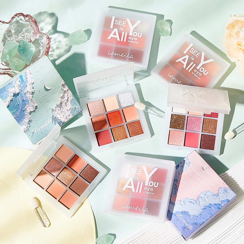 Lameila Eyeshadow Palette 9 Colors - 7.2g