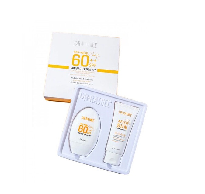 د. راشيل طقم حماية الشمس 60++ SPF المضاد للشيخوخة - طقمان