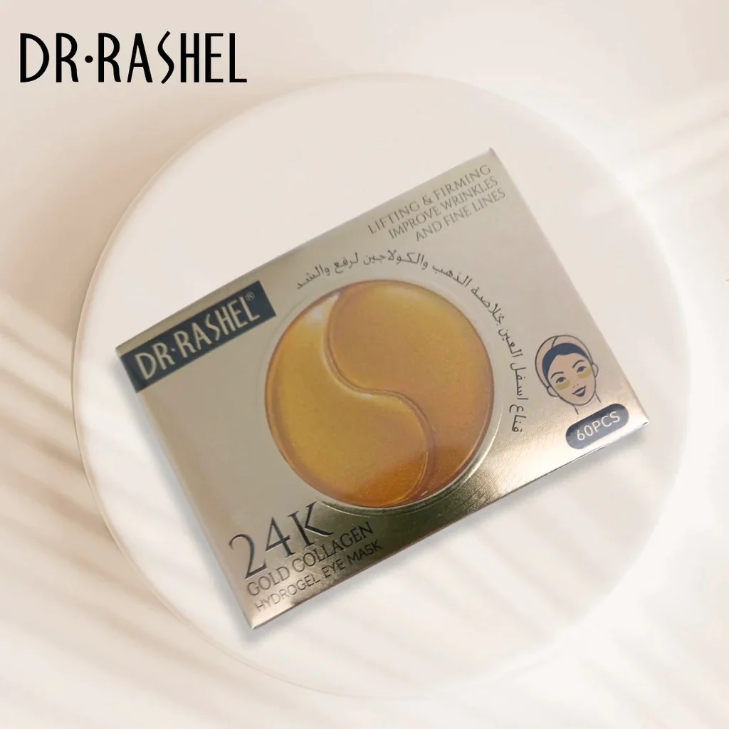 Dr.Rashel 24K Gold Collagen Lifting & Firming Hydrogel Eye Mask - 60Pcs