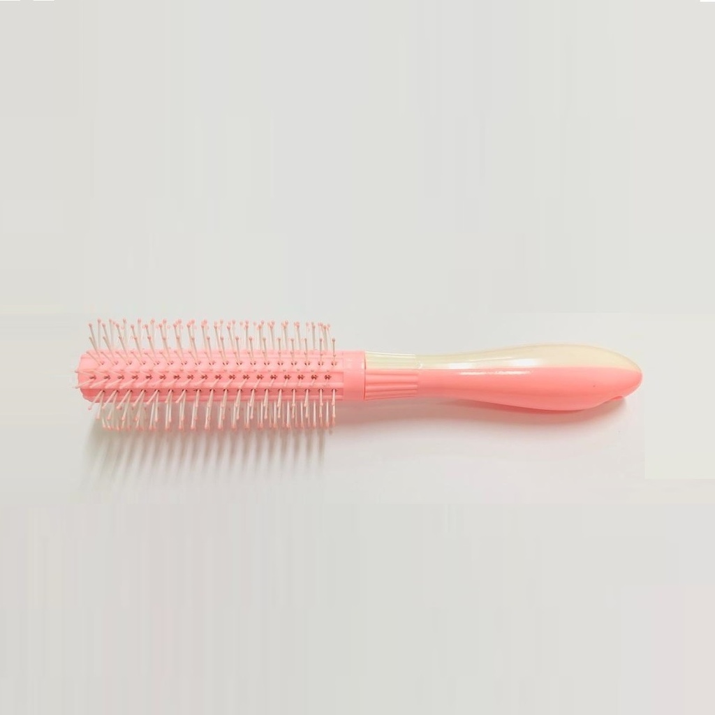 Makaron Plastic Hair Styling Brush - Round