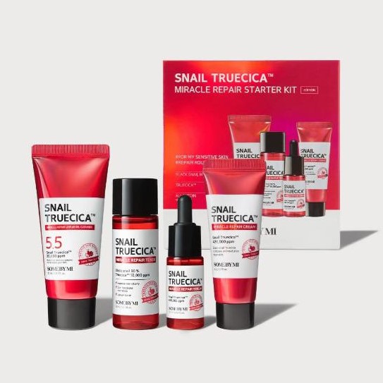سوم باي مي طقم بداية إصلاح المعجزي بالحلزون تروسيكا - تونر + سيروم + غسول + كريم