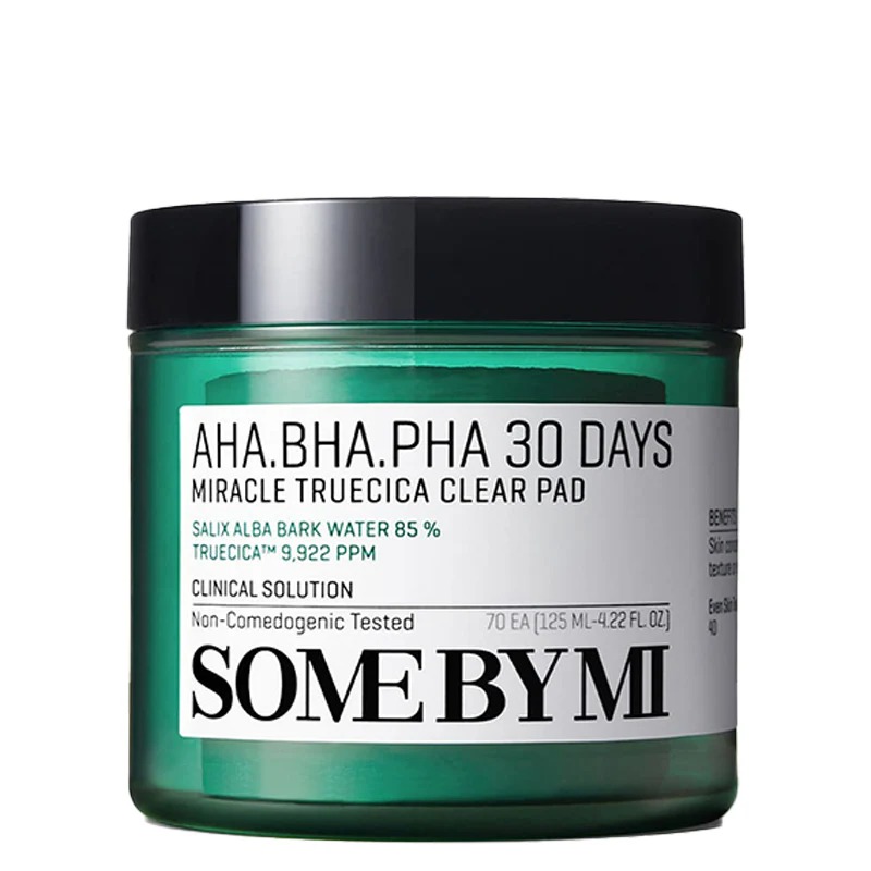 Some By Mi AHA.BHA.PHA 30Days Miracle Truecica clear pad 125ML