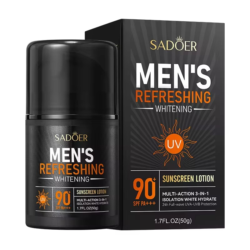 Sadoer  Men's Refreshing Whitening Sunscreen - 50g