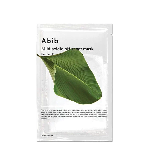 Abib Mild Acidic pH Sheet Mask_Heartleaf Fit [10Pcs Box]