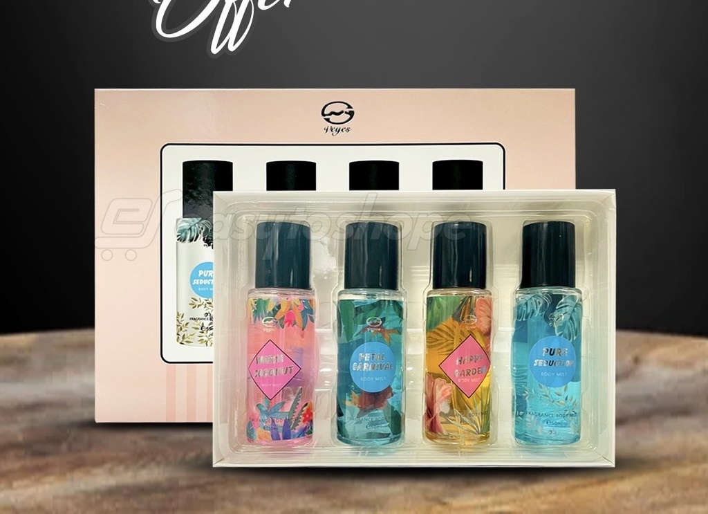 Veyes Fragrance Body Mist 4x50ml