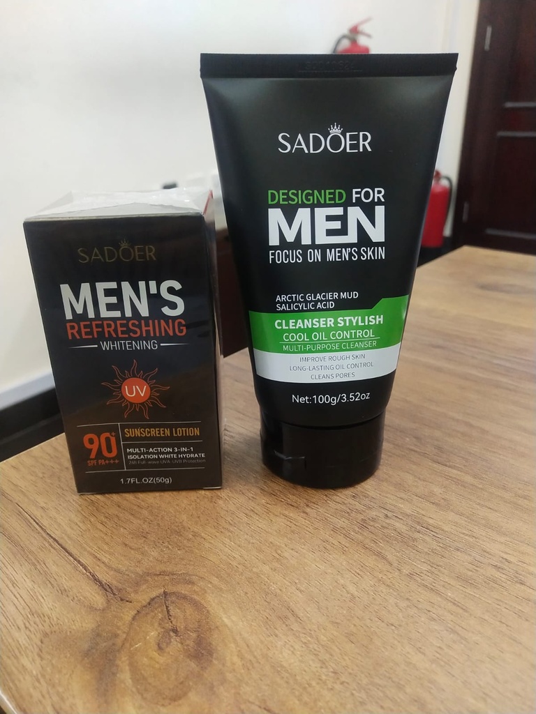 Sadoer Mens Combo (Sunscreen lotion+ Cleanser)