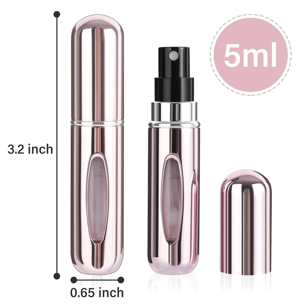 Mini Perfume Refill Bottle – Pocket Size Perfume Atomizer [Single Piece] Assorted Colour