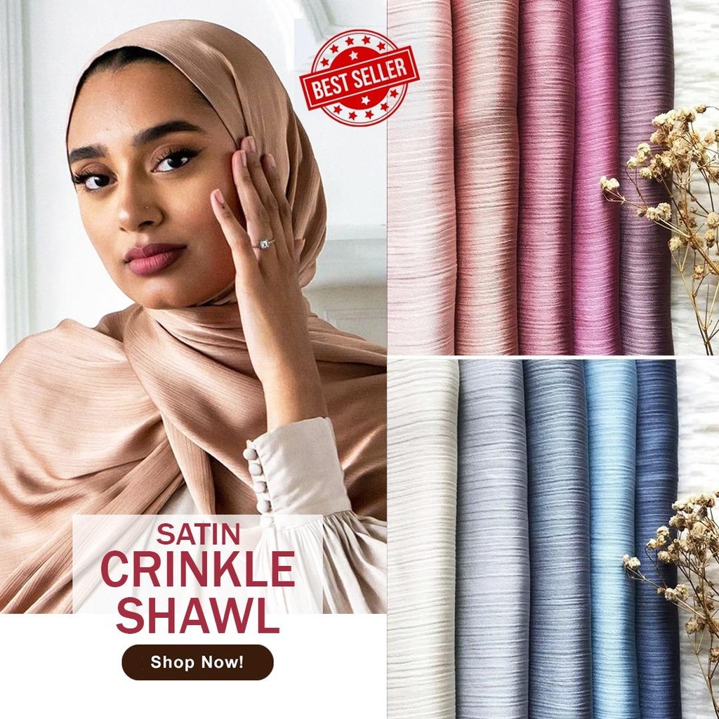 New Crinkle Shawl Without Cap (CR)