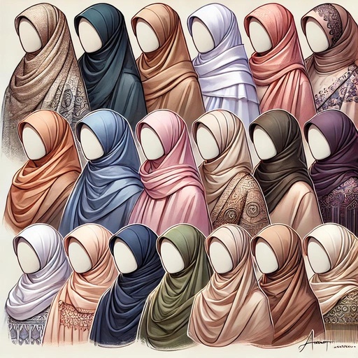 New Base Ball Cap With Crush Scalf / Hijab (BBR)