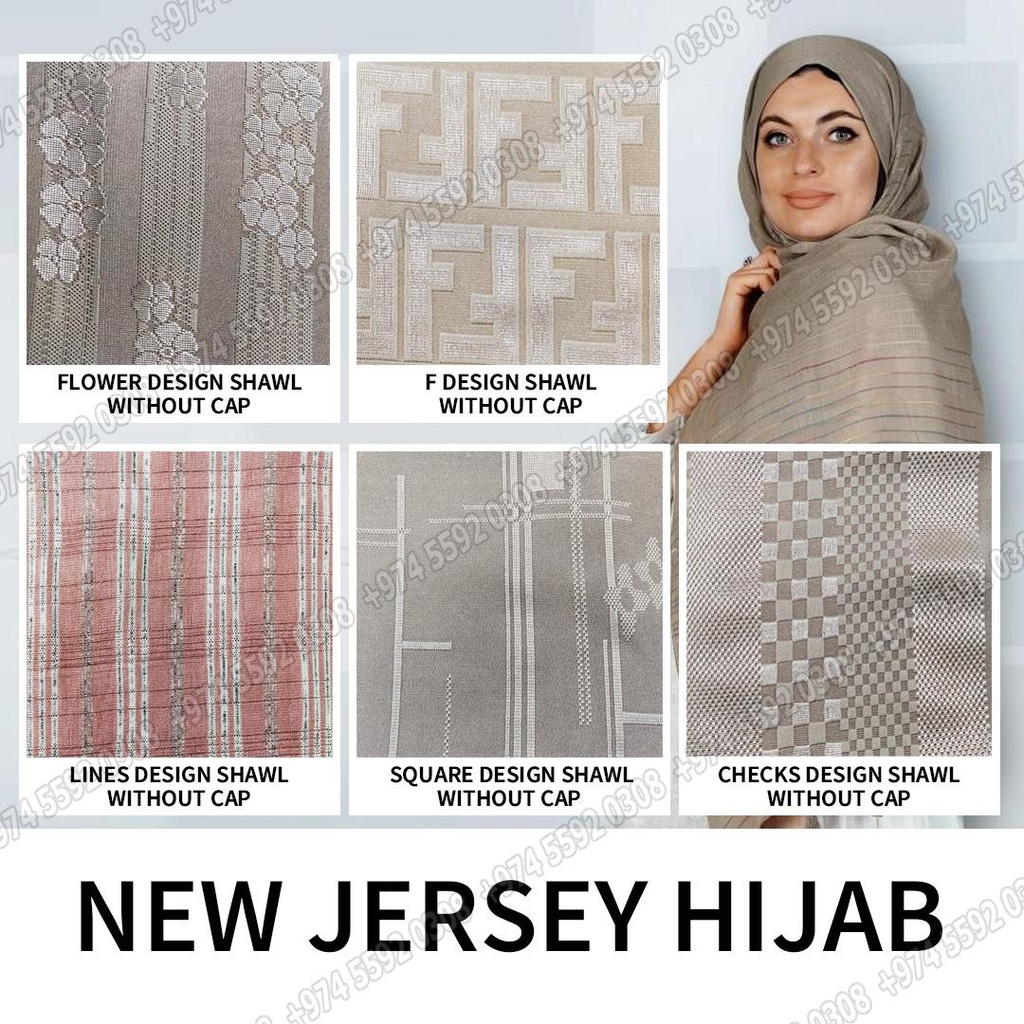 New Flower Design Shawl Without Cap (FL)