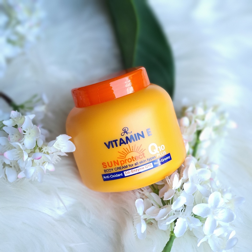 كريم أرون فيتامين إي للحماية من الشمس للجسم _ كيو 10 بلس - 200 جرام