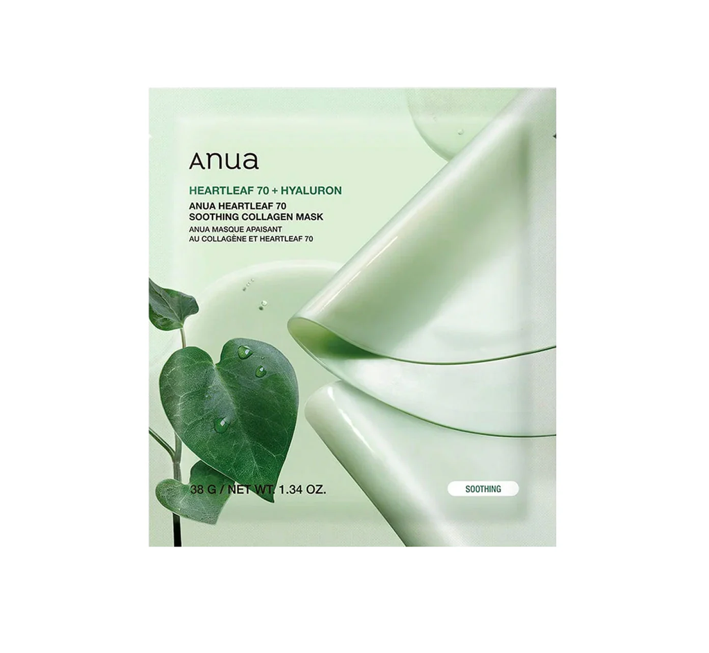 Anua Heartleaf 70 + Hyaluron Soothing Collagen Mask (38gx1Pc)