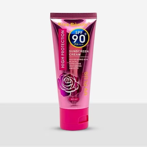 كيس بيوتي كريم واقي شمس حماية عالية SPF90+ ‏60 مل – واسع الطيف ومقاوم للماء