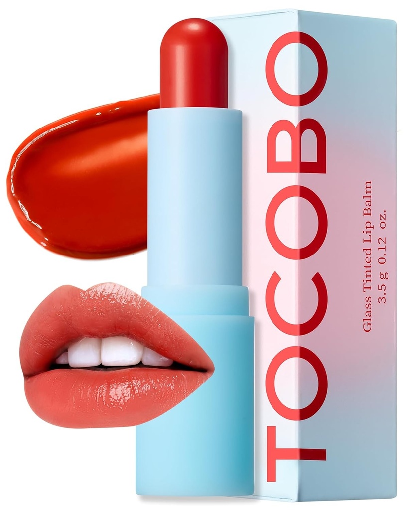 Tocobo Glass Tinted Lip Balm - 013 Tangerine Red