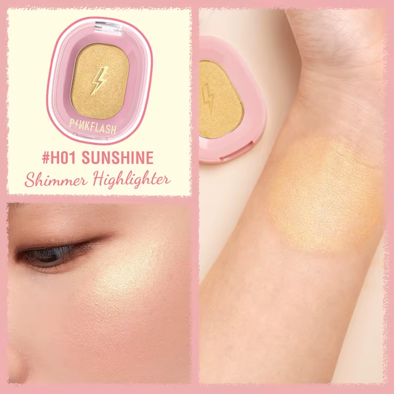 Pinkflash Shimmer Highlighter & Matte Countour Powder [F02]