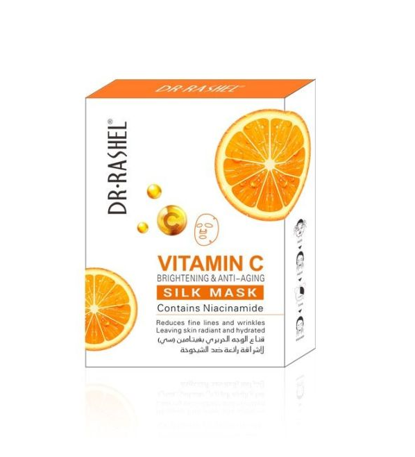 Dr.Rashel Vitamin C Brightening Silk Mask (10 Pcs Box)