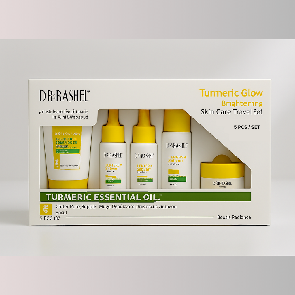 Dr.Rashel Turmeric Glow Brightening Skin Care Travel Set