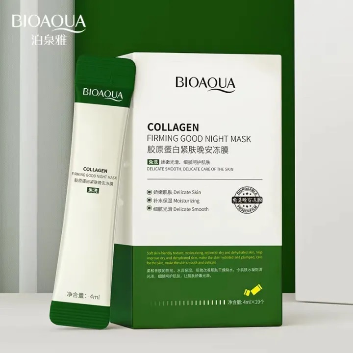 Bioaqua Collagen Firming Good Night Mask - 4ml x 20pcs