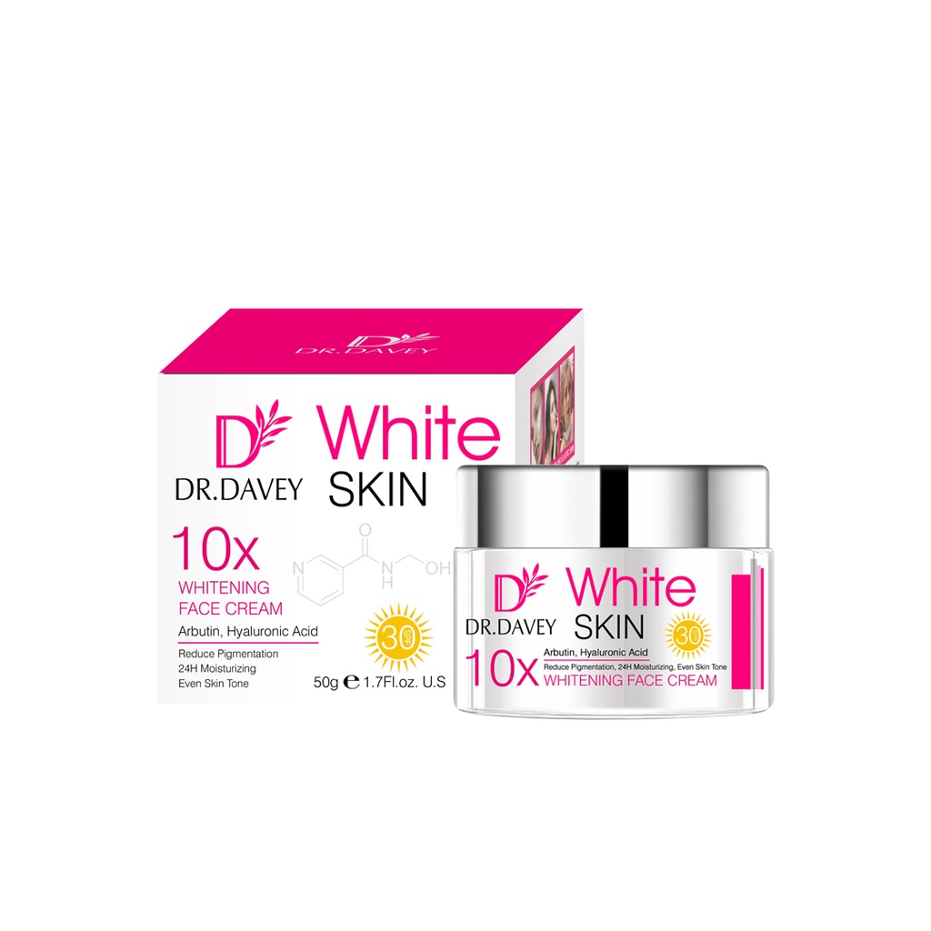 Dr.Davey White Skin 10x Whitening Face Cream - 50g