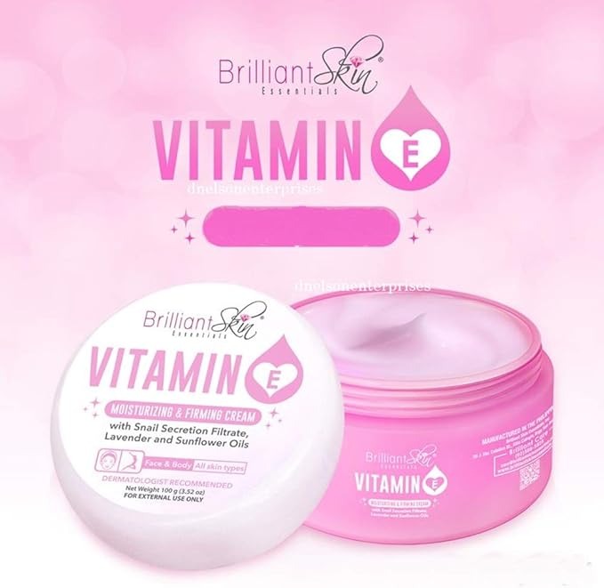 Brilliant Skin Vitamin E Moisturizing and Firming Cream 100 g