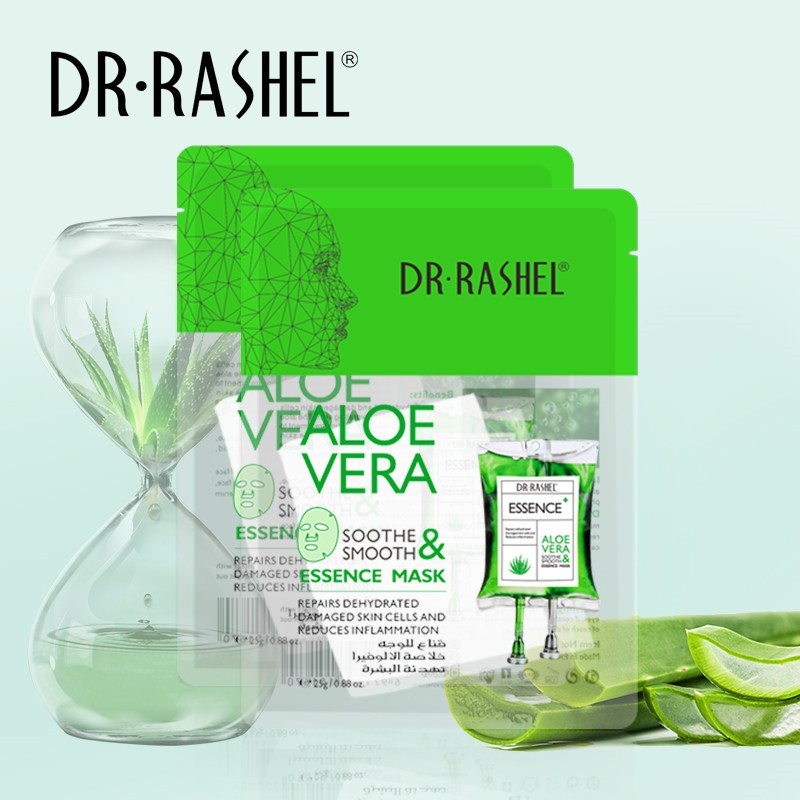 Dr.Rashel Aloe Vera Soothe & Smooth Essence Mask (25gx1Pc)