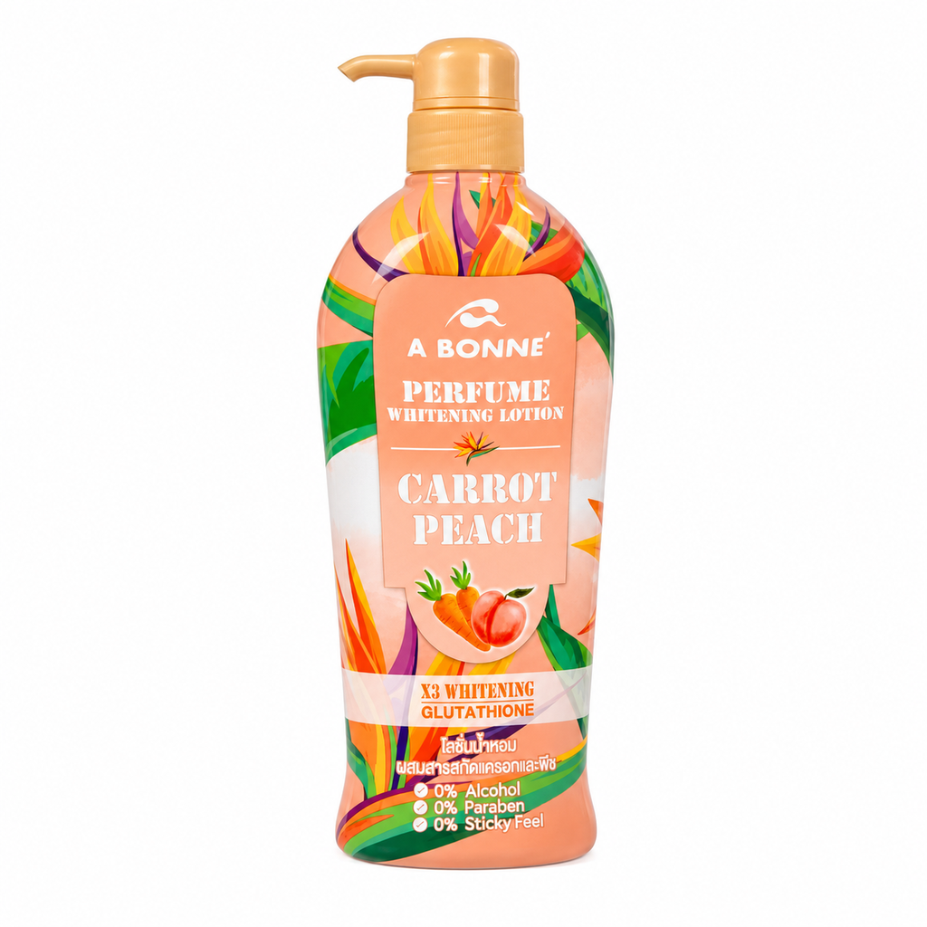 A BONNE Perfume Whitening Lotion Carrot Peach 500 ML
