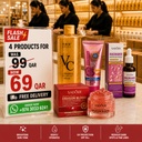 Sadoer Dragon Blood+Kniyea Vc Toner+Kiss Beauty Sunscreen+Sadoer Niacinamide Essence Combo